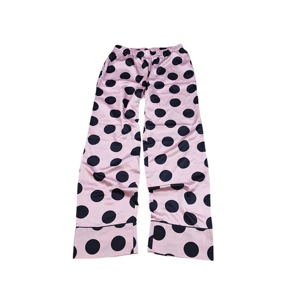Victoria Secret Polka Dot Satin PJ Pants Womens Size Small - Picture 3 of 7